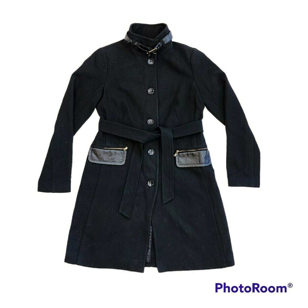 Thyme Maternity Black Coat